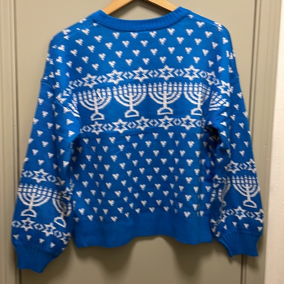 Happy Hanukcat Sweater Small New with Tag - Picture 4 of 11